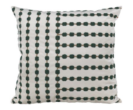 Almofada Aveludada Bloucle Verde l | Westwing