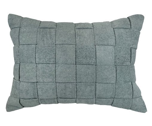 Almofada Bouclé Tresse Manual Azul, blue | WestwingNow