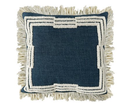 Almofada Linho Jeans Boucle Cru | Westwing