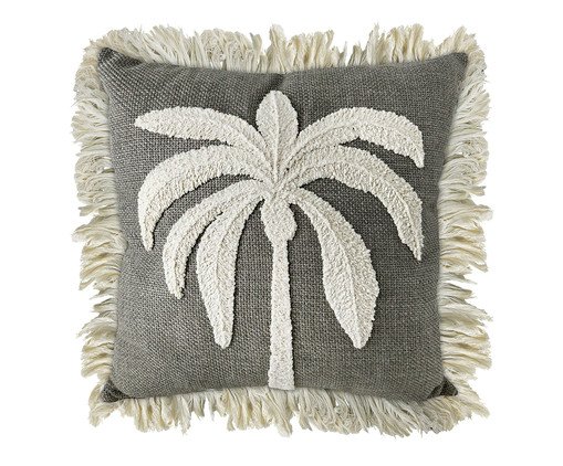 Almofada Linho Cinza Boucle Cru Coqueiro, grey | WestwingNow