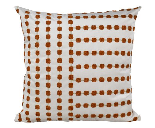 Almofada Aveludada Bloucle Terra l, Terracotta | WestwingNow