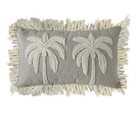 Almofada Linho Cru Boucle Cru Coqueiros | Westwing