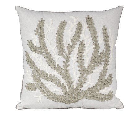 Almofada Linho Cru e Boucle Coral Fendi | Westwing
