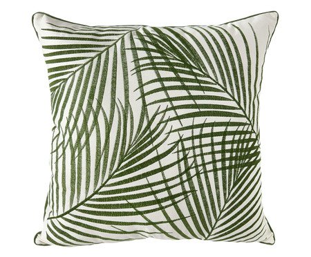 Almofada Sarja Folhagem Verde | Westwing