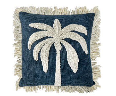 Almofada Linho Jeans Boucle Cru Coqueiro | Westwing