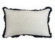 Almofada Sarja Cru com Franja Marabu Marinho l, white | WestwingNow
