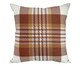 Almofada Linho Xadrez Terracota Estampa l, Terracotta | WestwingNow