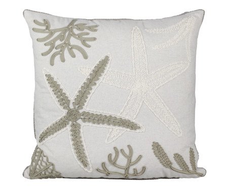 Almofada Linho Cru e Boucle Estrela Fendi | Westwing