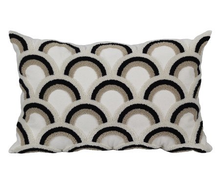 Almofada Rustica Esponja Preto | Westwing