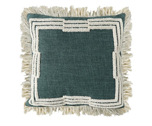 Almofada Linho Tiffany Boucle Cru, green | WestwingNow