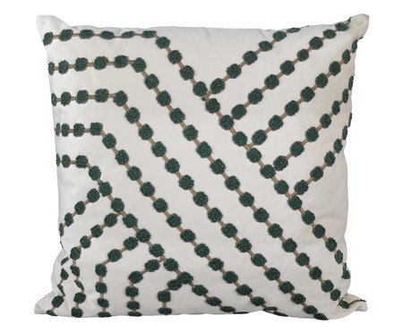 Almofada Aveludada Bloucle Verde ll | Westwing