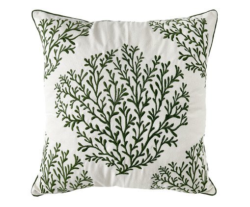 Almofada Sarja Coral Verde, green | WestwingNow