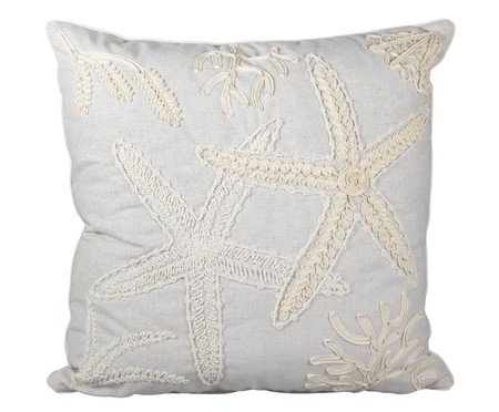 Almofada Linho Cru e Boucle Estrela Cru | Westwing