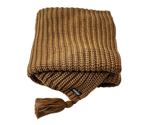 Manta Tricô Frade Camelo, beige | WestwingNow