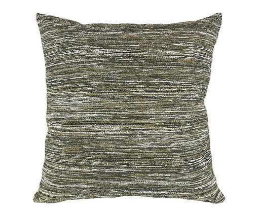 Almofada Aveludada Boucle Mesclado Lisa Musgo, Off White | WestwingNow