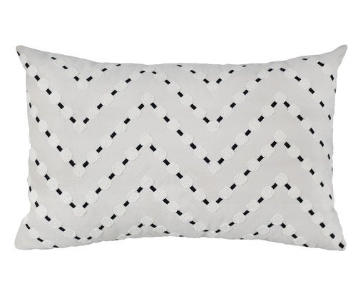 Almofada Aveludada Bloucle Off, Off White | WestwingNow
