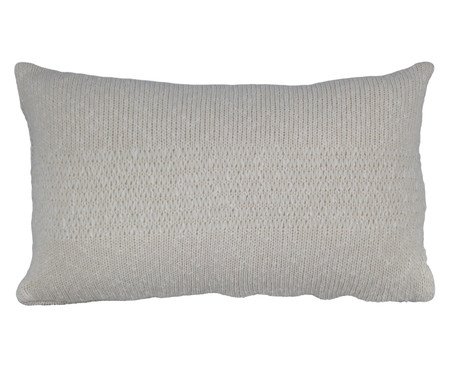 Almofada Trico Trama Rendada Natural l | Westwing