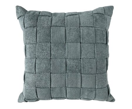 Almofada Bouclé Tresse Manual Azul l | Westwing