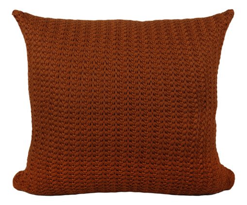 Almofada Trico Trama Lotus Ferrugem l, brown | WestwingNow