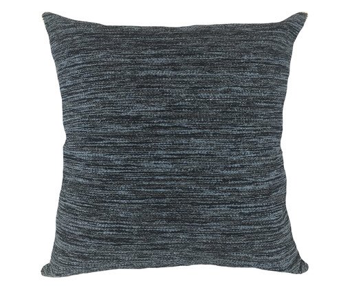Almofada Aveludada Boucle Mesclado Lisa Azul, Off White | WestwingNow