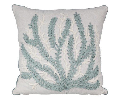 Almofada Linho Cru e Boucle Coral Tiffany, Raw | WestwingNow