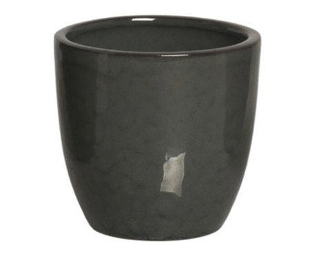Vaso Orquídea Esmaltado Verde Acinzentado | Westwing
