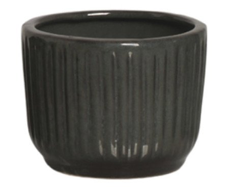 Vaso Violeta Esmaltado Verde Acinzentado | Westwing