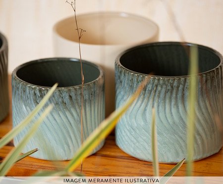 Vaso Mar Esmaltado Azul Nevoa | Westwing