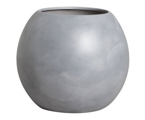Vaso Paisagismo Oval Cimento Queimado, Cinza | WestwingNow