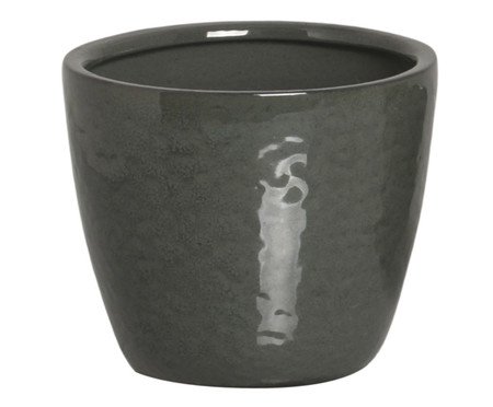 Vaso Orquídea Cymbidium Esmaltado Verde Acinzentado | Westwing