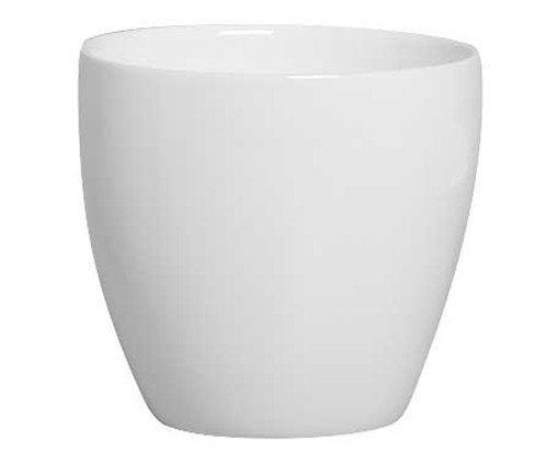Vaso Orquídea Esmaltado Branco, Branco | WestwingNow