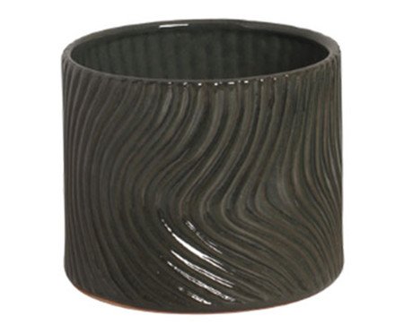 Vaso Mar Esmaltado Verde Acinzentado | Westwing