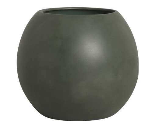 Vaso Paisagismo Oval Verde Militar Queimado, Verde | WestwingNow
