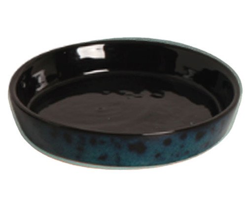 Prato Esmaltado Azul Preto, Azul | WestwingNow