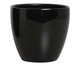 Vaso Orquídea Esmaltado Preto, Preto | WestwingNow