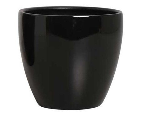 Vaso Orquídea Esmaltado Preto | Westwing