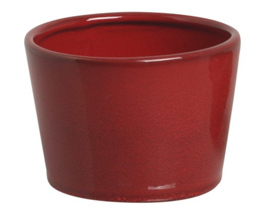 Vaso Kalanchoe Esmaltado Vermelho, Vermelho | WestwingNow