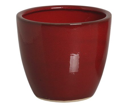Vaso Orquídea Esmaltado Vermelho | Westwing