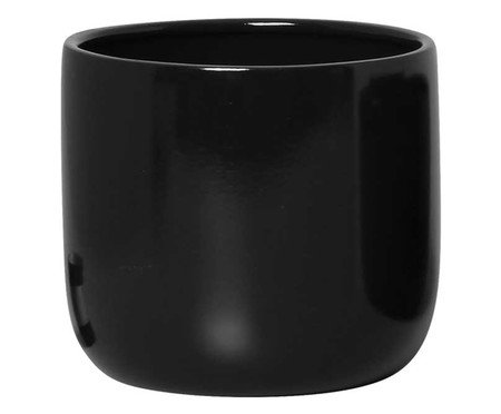 Vaso Linha Cuias Esmaltado Preto | Westwing