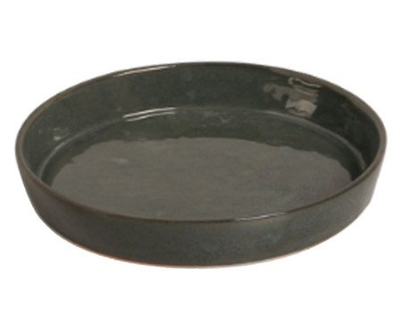 Prato Esmaltado Verde Acinzentado