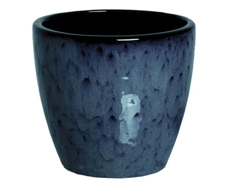 Vaso Orquídea Cymbidium Esmaltado Azul | Westwing
