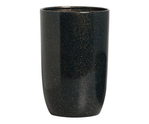 Vaso Paisagismo Alto Azul Petróleo e Dourado, Azul | WestwingNow
