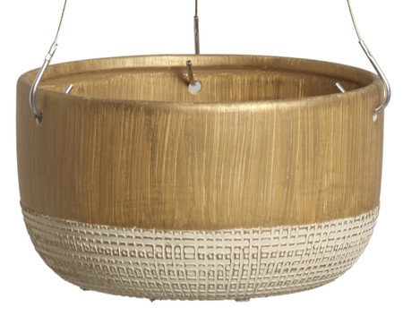 Bacia Pendente Madeira Textura | Westwing