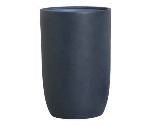 Vaso Paisagismo Alto Azul Marinho Queimado, Dourado | WestwingNow