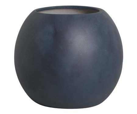 Vaso Paisagismo Oval Azul Marinho Queimado | Westwing