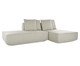 Sofá Ilha 2 Módulos Chaise Ipuã Off-White, Off White | WestwingNow