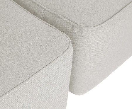 Sofá Ilha 2 Módulos Chaise Ipuã Off-White | Westwing