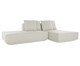 Sofá Ilha 2 Módulos Chaise Ipuã Off-White, Off White | WestwingNow