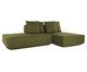 Sofá Ilha 2 Módulos Chaise Ipuã Verde, green | WestwingNow