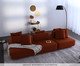 Sofá Ilha 2 Módulos Chaise Ipuã Terracota, Terracotta | WestwingNow